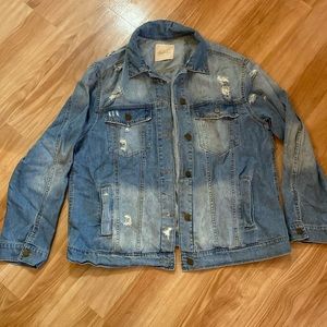 Altar’d State distressed Jean Jacket size Large